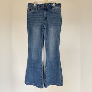Derek Heart Flare Blue Jeans Size 5 Juniors EUC Y2K